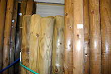 Tuteur bois - L 150 cm / 70 mm vert